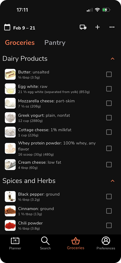 Grocery - Eat This Much